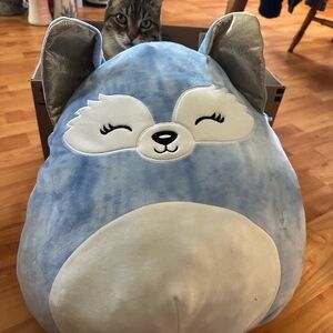 Squishmallow - Blue and Silver Wolf
